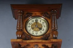 Pamono Wooden Wall Clock, 1880s><noscript><img width=