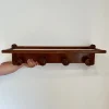 Online Pamono Wooden Wall-Mounted Coat Rack and Hat Rack, 1960s