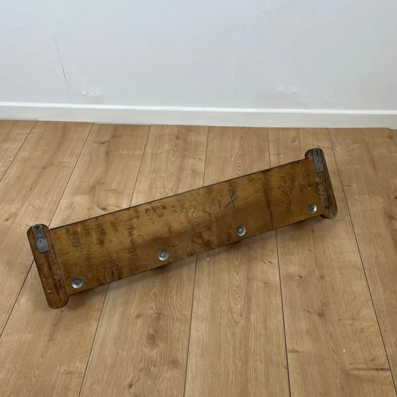 Online Pamono Wooden Wall-Mounted Coat Rack and Hat Rack, 1960s