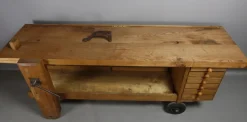 Best Pamono Wooden Workbench on Castors