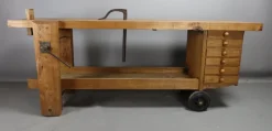 Best Pamono Wooden Workbench on Castors