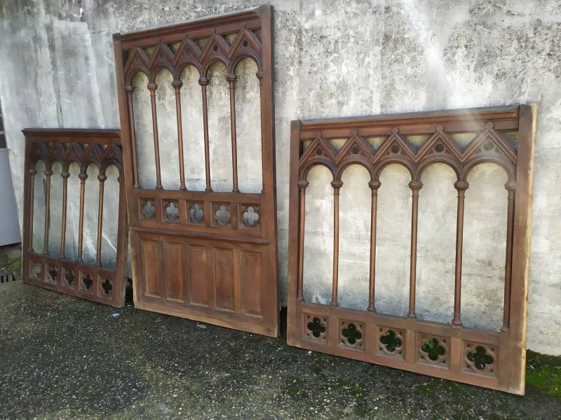 Pamono Woodwork Claustra Doors, Set of 3> Architectural Elements
