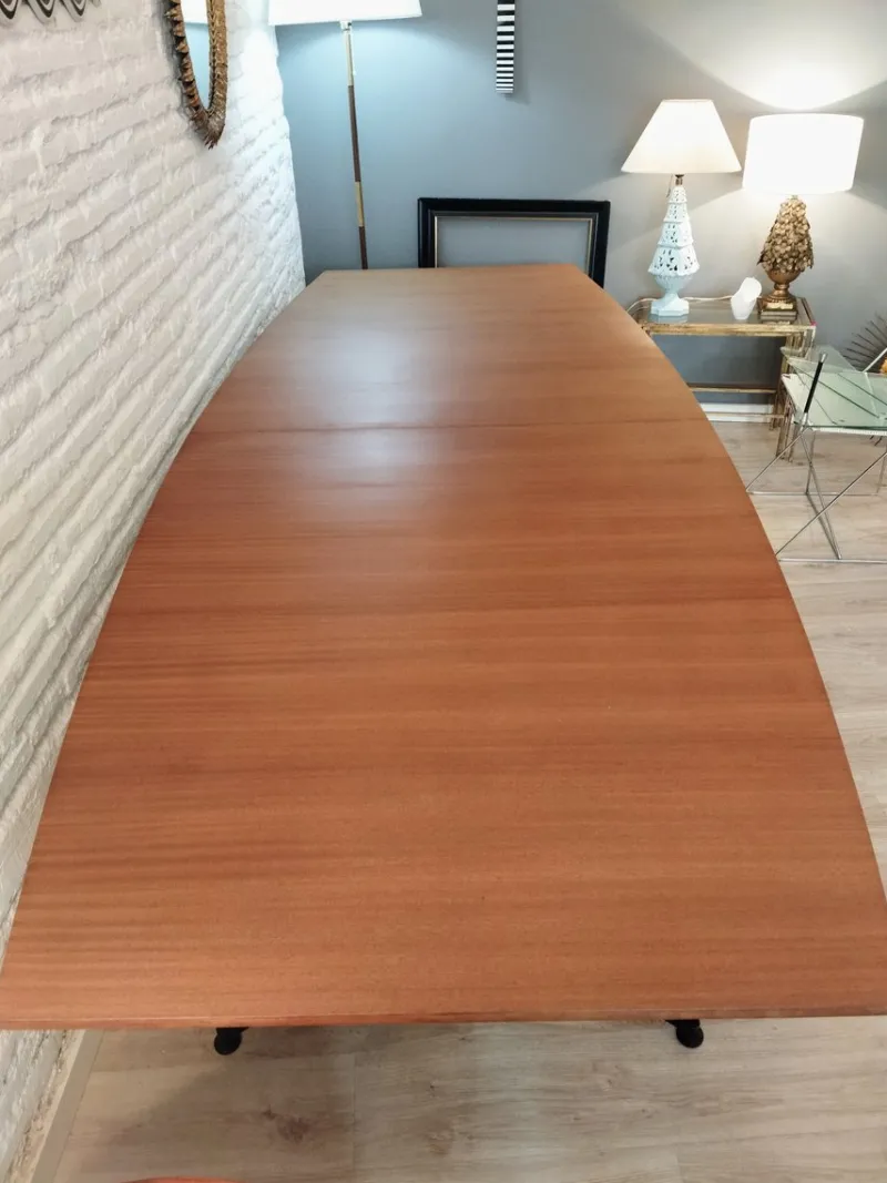 Pamono Work Table by Osvaldo Borsani for Tecno, 1960s, Set of 3> Worktables & Workbenches