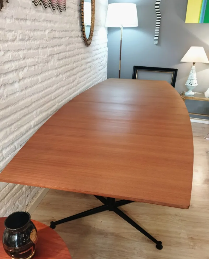 Pamono Work Table by Osvaldo Borsani for Tecno, 1960s, Set of 3> Worktables & Workbenches
