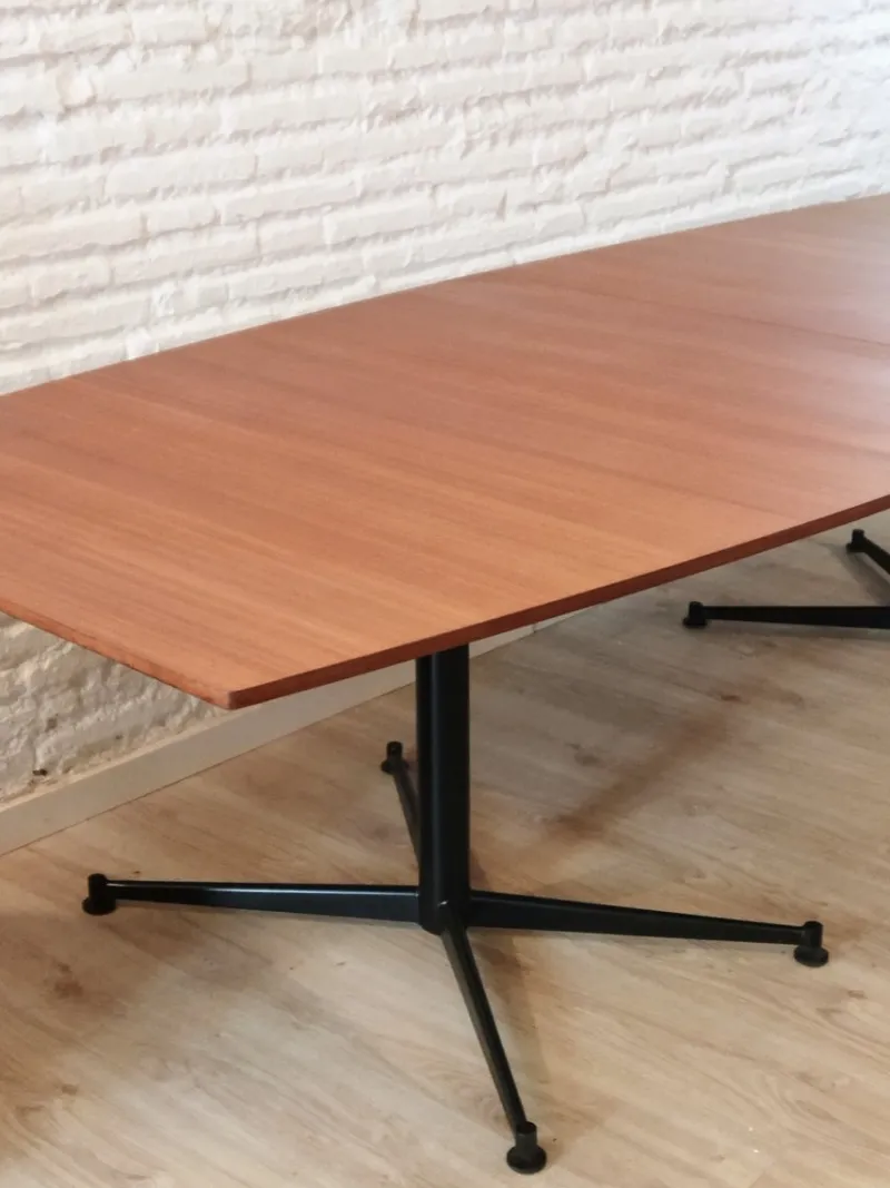 Pamono Work Table by Osvaldo Borsani for Tecno, 1960s, Set of 3> Worktables & Workbenches