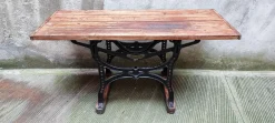 Pamono Workbench in Oak with Iron Base> Worktables & Workbenches