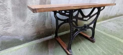 Pamono Workbench in Oak with Iron Base><noscript><img width=