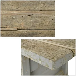 Online Pamono Workbench in Weathered Solid Wood
