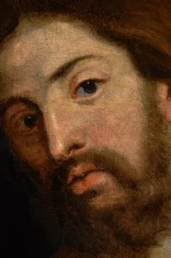 Pamono Workshop of Anthoon Van Dyck, Christ Carrying the Cross, 1650, Oil on Canvas, Framed><noscript><img width=