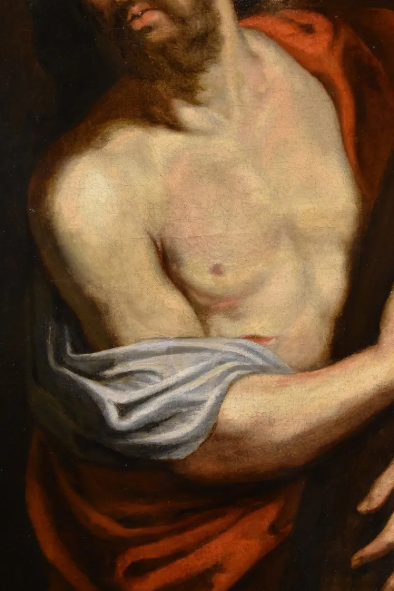 Pamono Workshop of Anthoon Van Dyck, Christ Carrying the Cross, 1650, Oil on Canvas, Framed> Old Masters