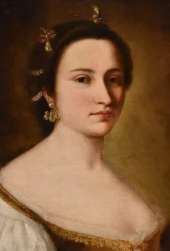 Discount Pamono Workshop of Anton Raphael Mengs, Portrait of a Young Girl, 1750, Oil on Canvas, Framed