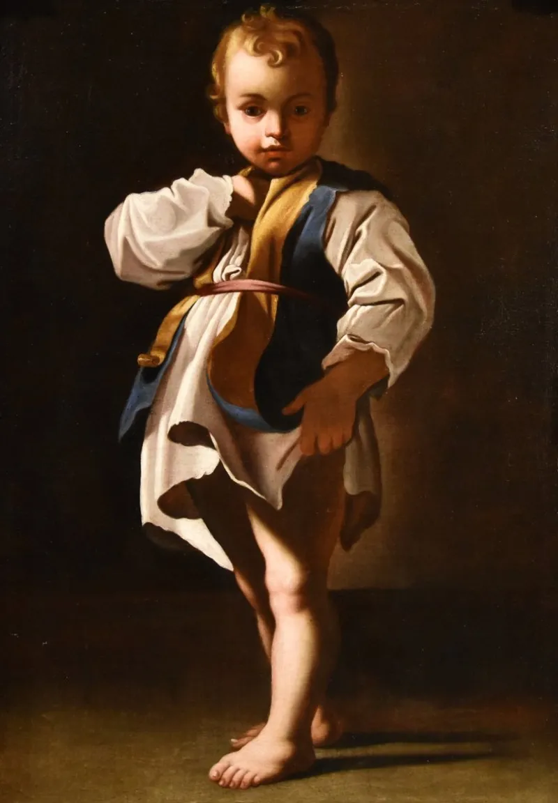 Pamono Workshop of Bartolomeo Schedoni, Portrait of a Child Alessandro Farnese Schedoni, 1630, Oil on Canvas