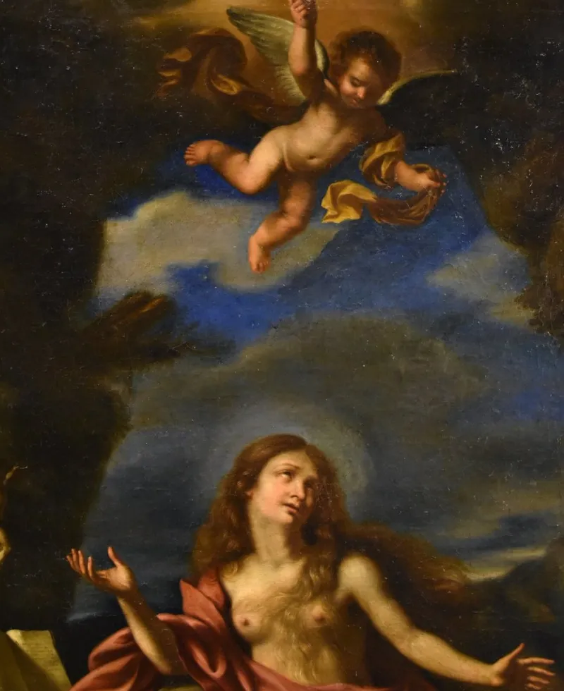 Pamono Workshop of Giovanni Francesco Barbieri / Il Guercino, Mary Magdalene, 1650, Oil on Canvas> Old Masters