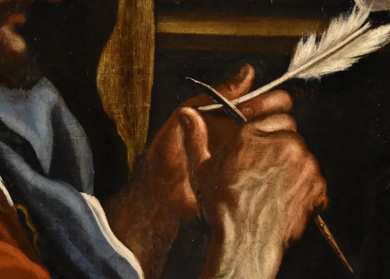 Pamono Workshop of Giovanni Francesco Barbieri / Detto Il Guercino, Saint Mark the Evangelist, 1680, Oil on Canvas> Old Masters|Classical