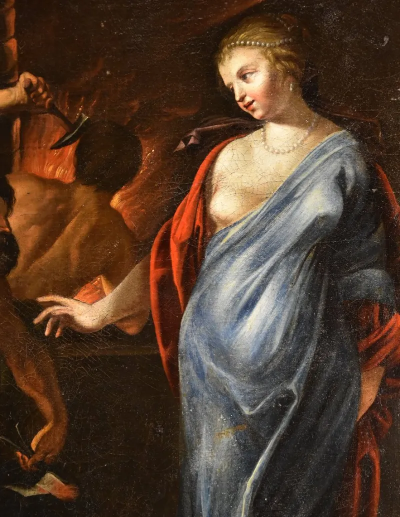 Pamono Workshop of Jacques Blanchard, Thetis Hephaestus, 1630, Oil on Panel, Framed> Old Masters|Classical