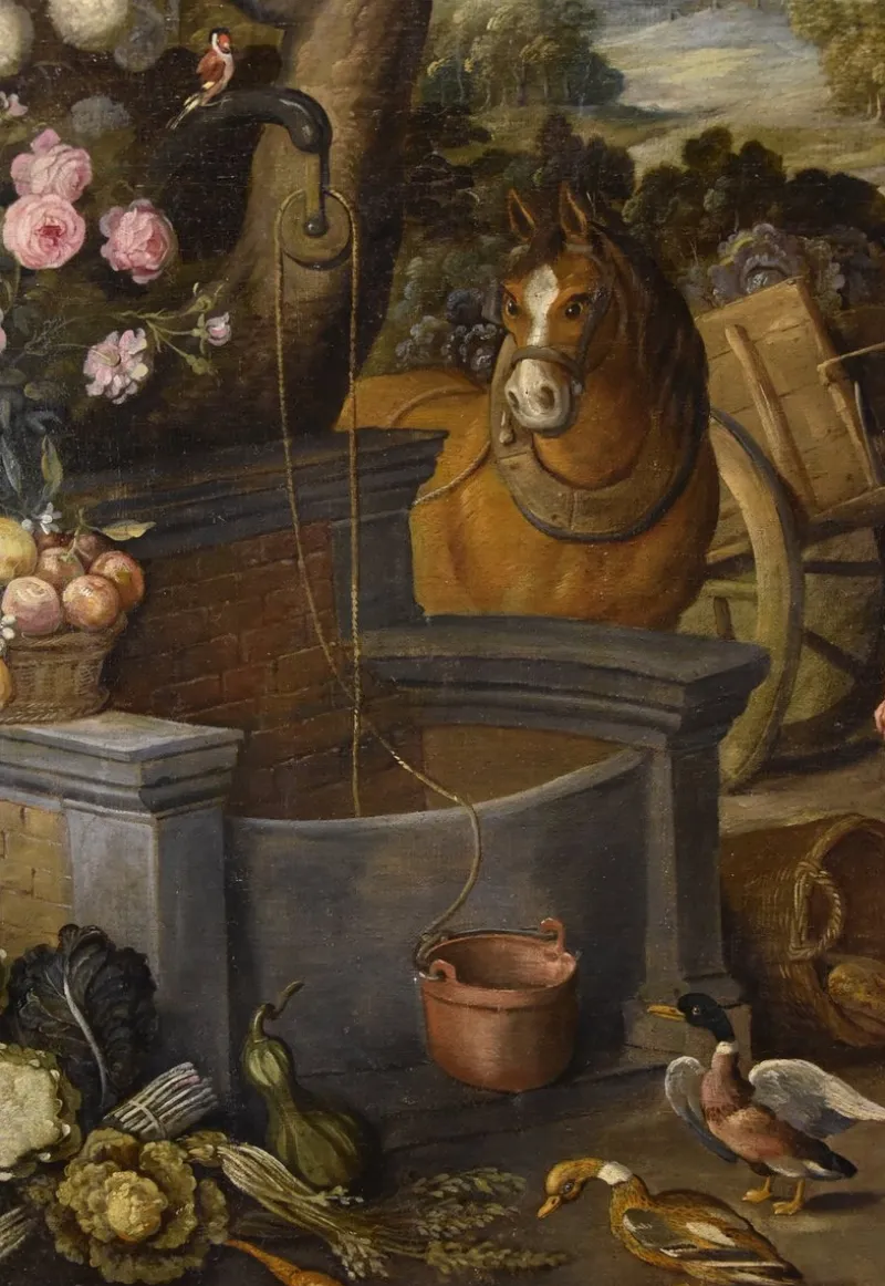 Pamono Workshop of Jan Brueghel the Younger, Noli Me Tangere, 1650, Oil on Canvas