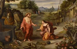 Pamono Workshop of Jan Brueghel the Younger, Noli Me Tangere, 1650, Oil on Canvas