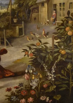 Pamono Workshop of Jan Brueghel the Younger, Noli Me Tangere, 1650, Oil on Canvas