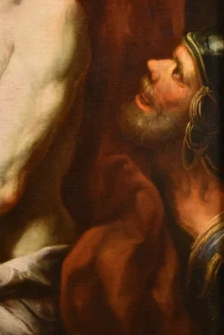Pamono Workshop of Valerio Castello, Ecce Homo, 1650, Oil on Canvas, Framed