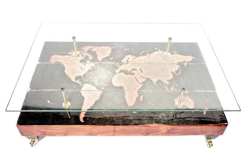 Pamono World Map Coffee Table from Cappa E Spada> Tables