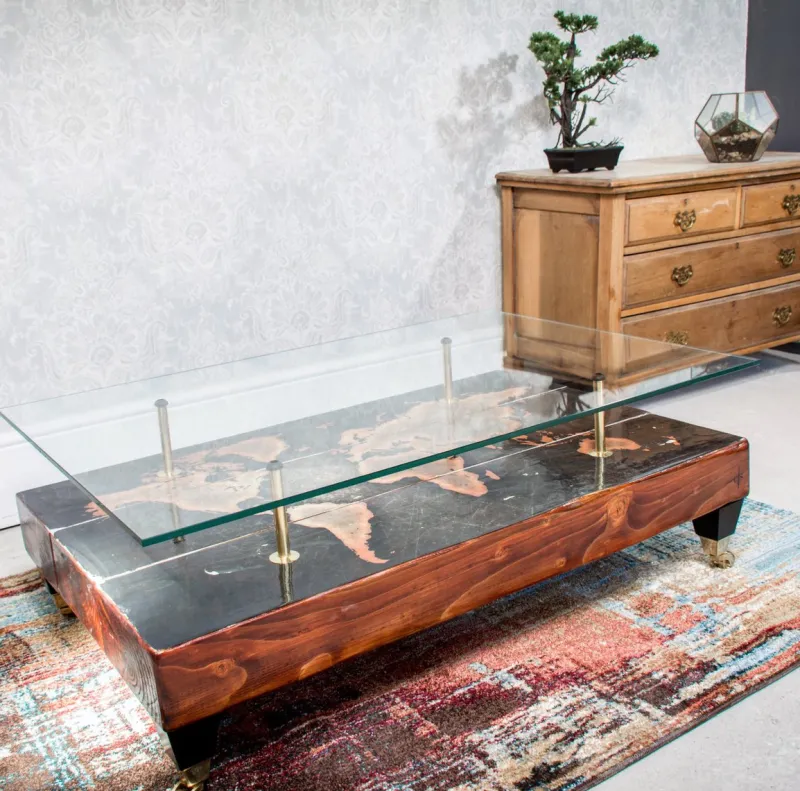 Pamono World Map Coffee Table from Cappa E Spada> Tables