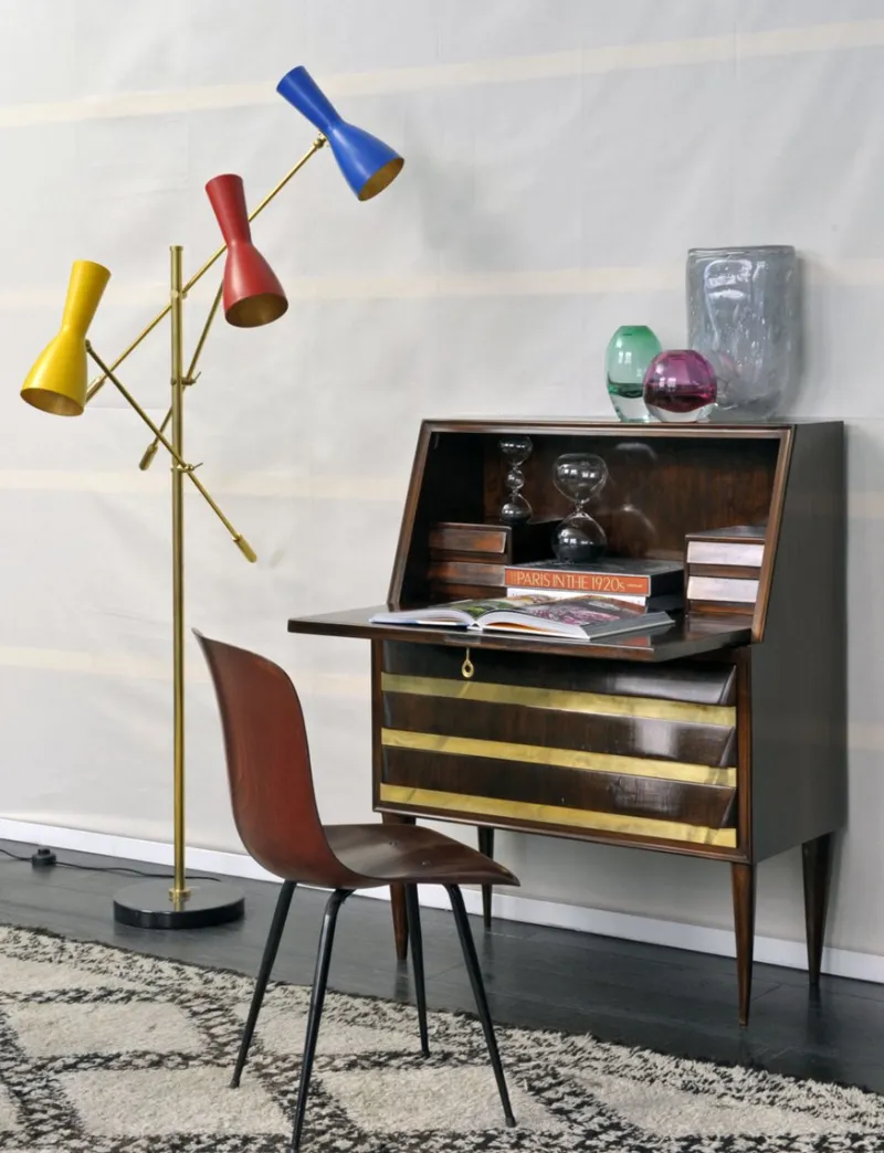 Pamono Wormhole Floor Lamp by Simone Calcinai for Brass Brothers> Floor Lamps