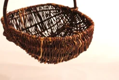 Outlet Pamono Woven Wicker Farm Basket, 1900s