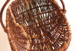 Outlet Pamono Woven Wicker Farm Basket, 1900s