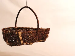 Outlet Pamono Woven Wicker Farm Basket, 1900s