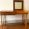 Pamono Writing Desk with Folding Mirror and Drawer attributed to Giò Ponti, Italy, 1950s> Dressing Tables