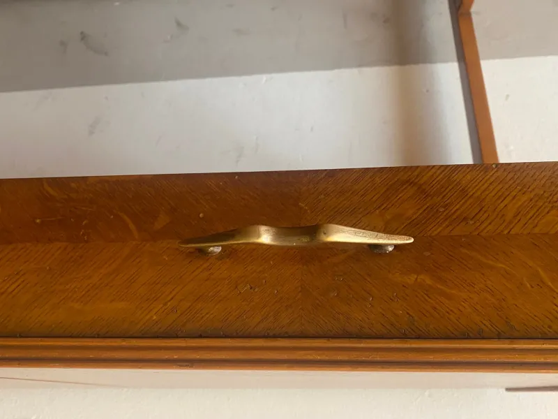 Pamono Writing Desk with Folding Mirror and Drawer attributed to Giò Ponti, Italy, 1950s> Dressing Tables