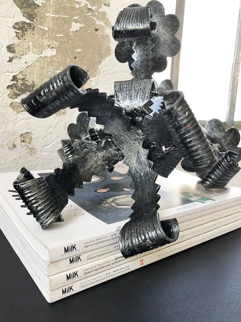 Pamono Wrought Iron Candleholder, 1950s> Candleholders