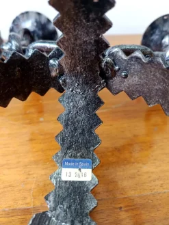 Discount Pamono Wrought Iron Chain Candlesticks, Spain, 1970s, Set of 2