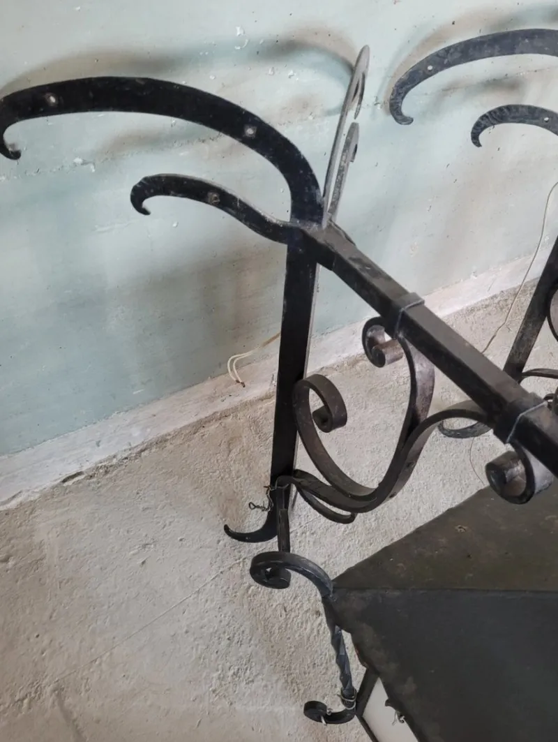 New Pamono Wrought Iron Corner Lanterns, Set of 2