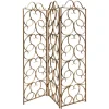 Hot Pamono Wrought Iron Decorative Gilt Folding Screen, Italy, 1950s