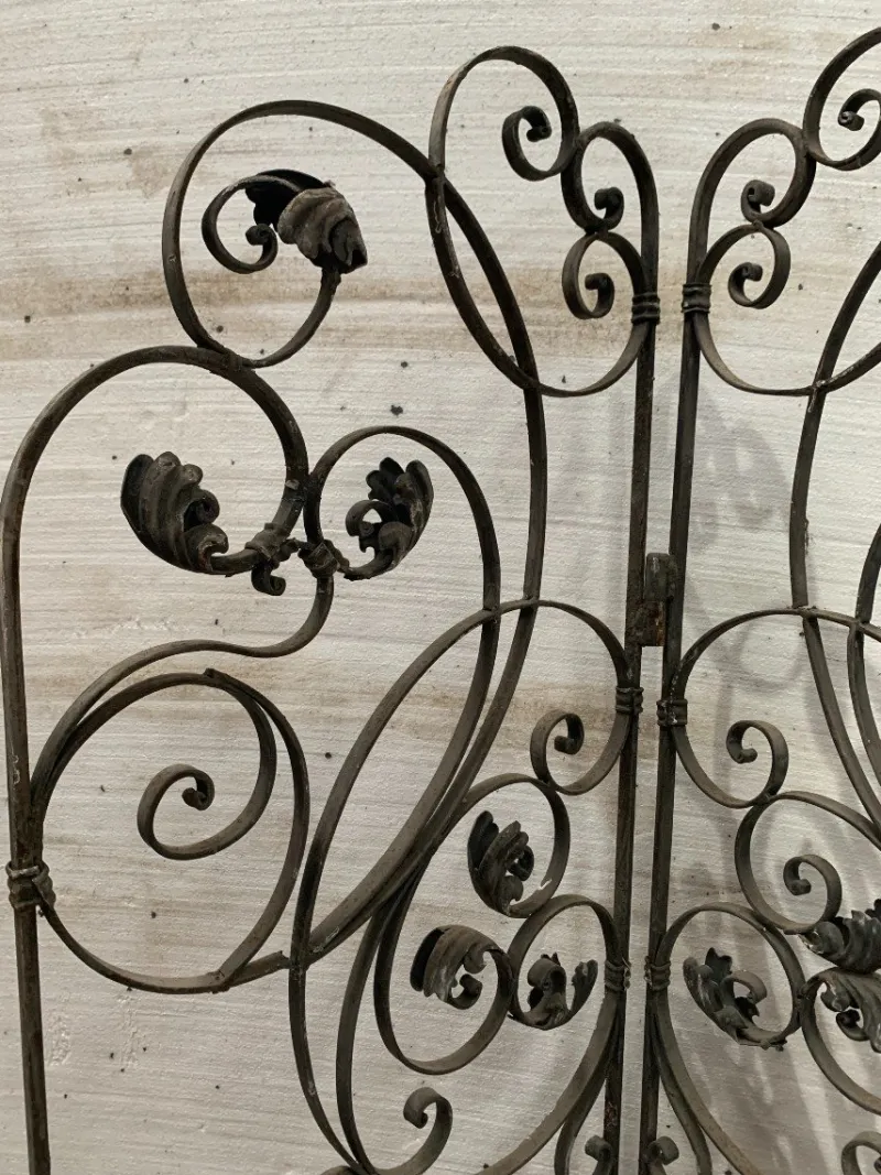Pamono Wrought Iron Four-Leaf Partition, Set of 4