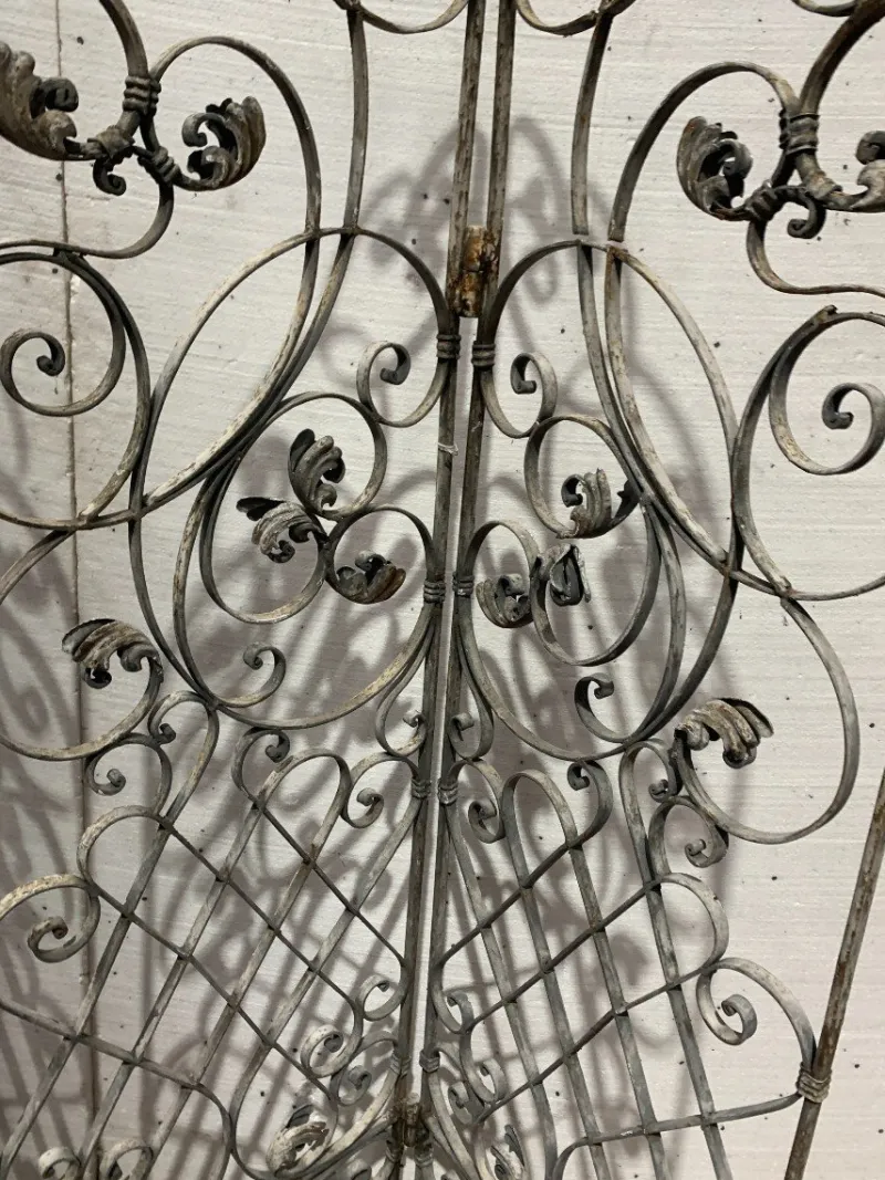 Pamono Wrought Iron Four-Leaf Partition, Set of 4
