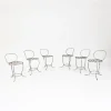 Pamono Wrought Iron Garden Chairs, Italy, 1950s, Set of 6> Garden Seating