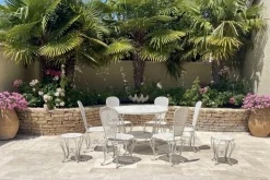 Pamono Wrought Iron Garden Seating, Set of 9> Garden Seating