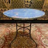 Hot Pamono Wrought Iron Garden Table with Wooden Top