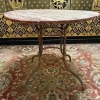 Pamono Wrought Iron Garden Table with Round Top> Garden Tables
