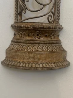 Pamono Wrought Iron Half Columns, 1970s, Set of 2><noscript><img width=