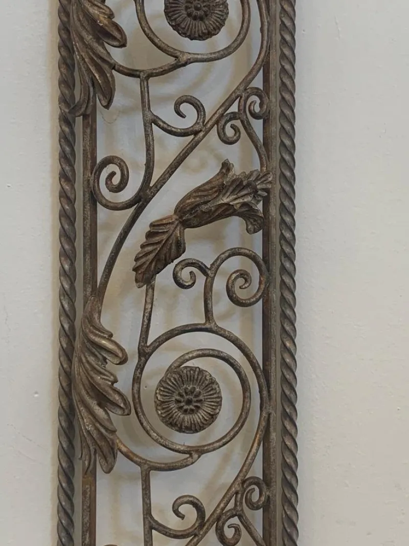 Pamono Wrought Iron Half Columns, 1970s, Set of 2> Pedestals And Columns