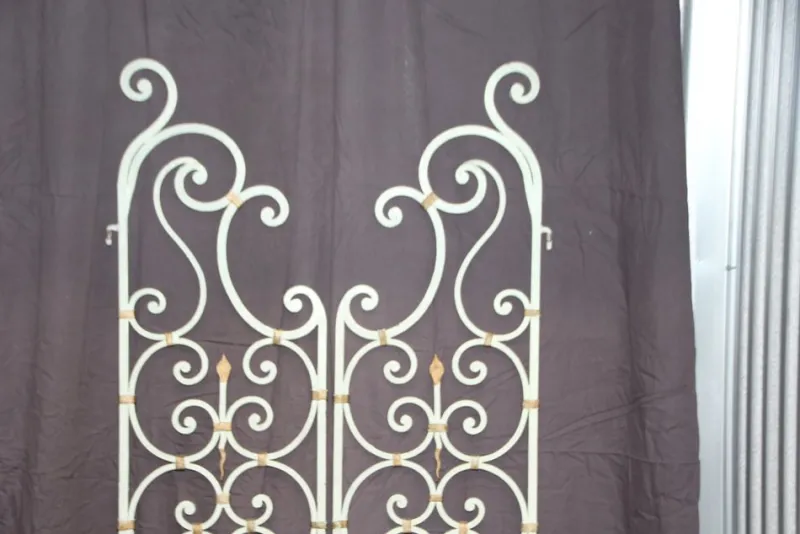 Pamono Wrought Iron Interior Doors by Gilbert Poillerat, 1950s, Set of 2> Architectural Elements