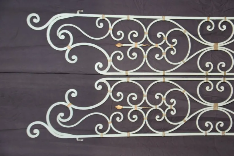 Pamono Wrought Iron Interior Doors by Gilbert Poillerat, 1950s, Set of 2> Architectural Elements