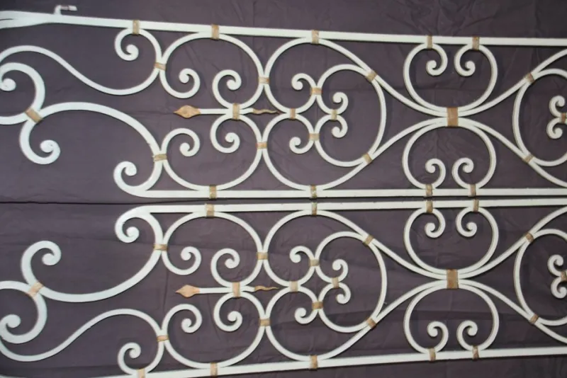 Pamono Wrought Iron Interior Doors by Gilbert Poillerat, 1950s, Set of 2> Architectural Elements