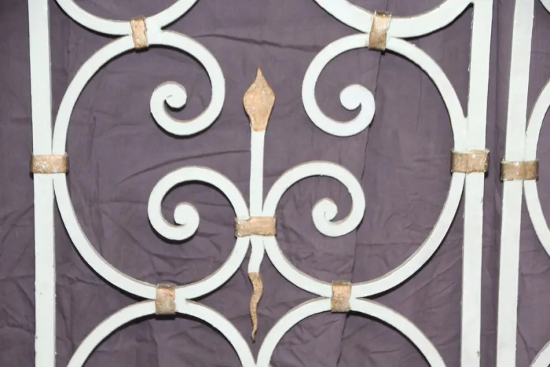 Pamono Wrought Iron Interior Doors by Gilbert Poillerat, 1950s, Set of 2> Architectural Elements