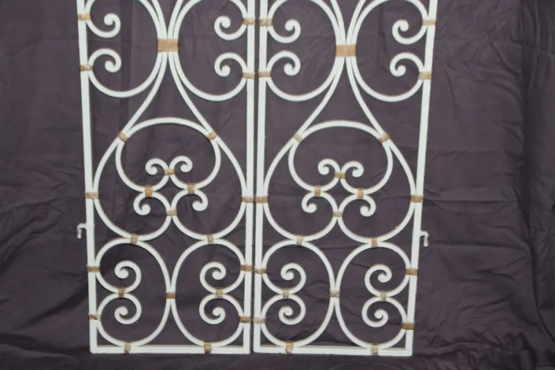 Pamono Wrought Iron Interior Doors by Gilbert Poillerat, 1950s, Set of 2> Architectural Elements