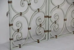 Pamono Wrought Iron Interior Doors by Gilbert Poillerat, 1950s, Set of 2><noscript><img width=