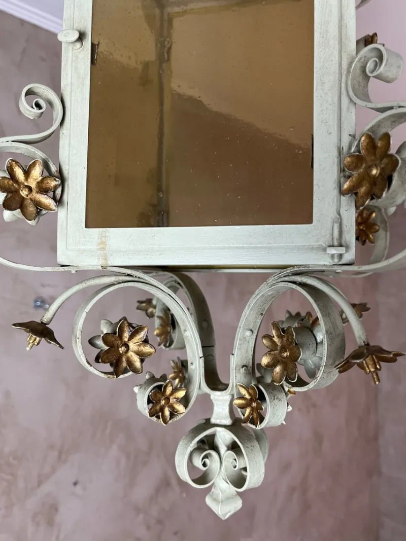 Outlet Pamono Wrought Iron Lantern, 1950s